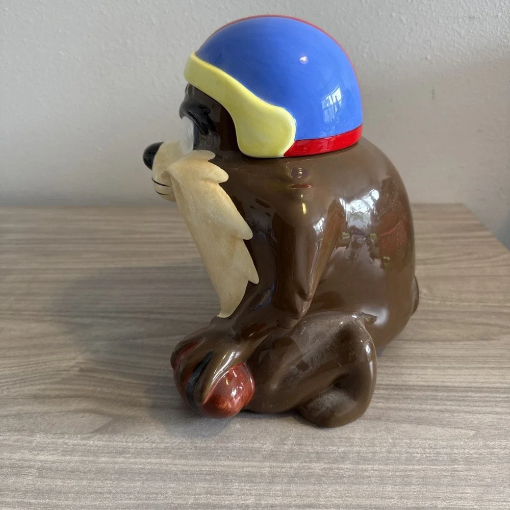 Vintage 1993 Football Tasmanian Devil Cookie Jar Large 9.5
